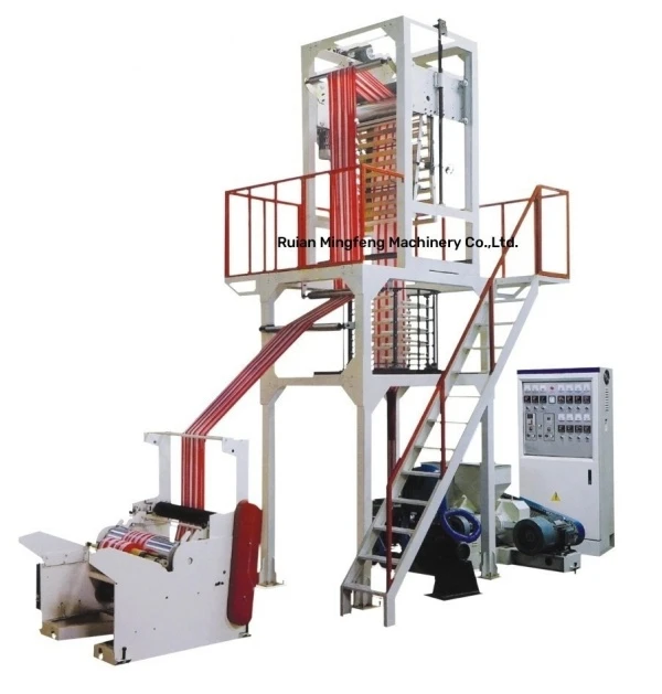 Macchina soffiatrice per film plastico LDPE HDPE a doppio colore